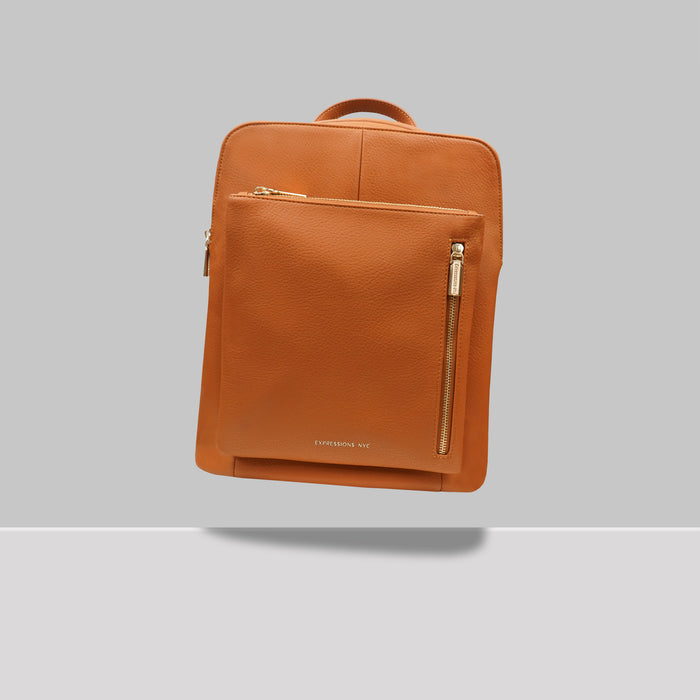 Lenox Ave Vegan Backpack- Tan - Expressions NYC